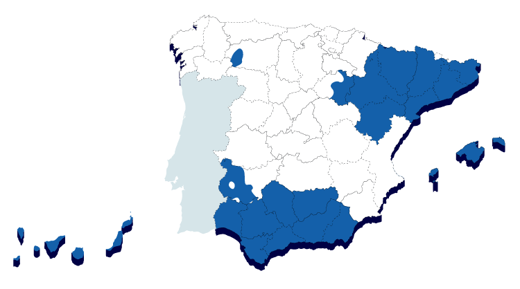 Zonas de actuación de e-Distribución