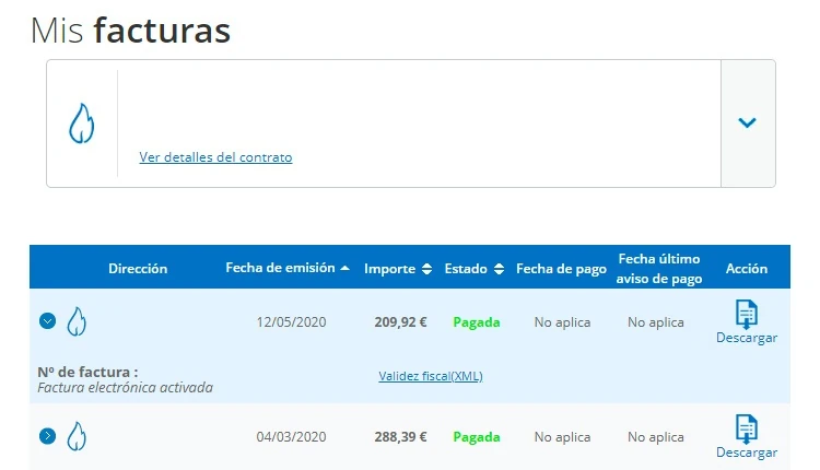 descarga factura online endesa