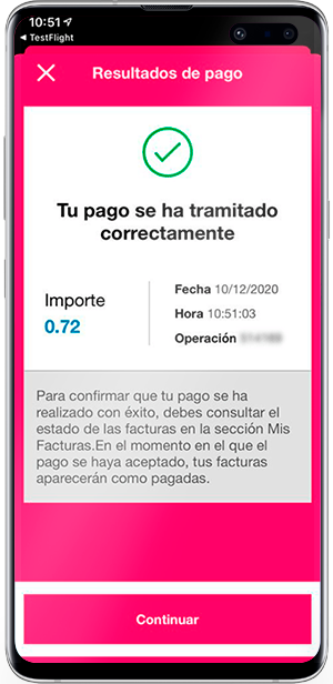 Pagar Factura Energía XXI App Móvil